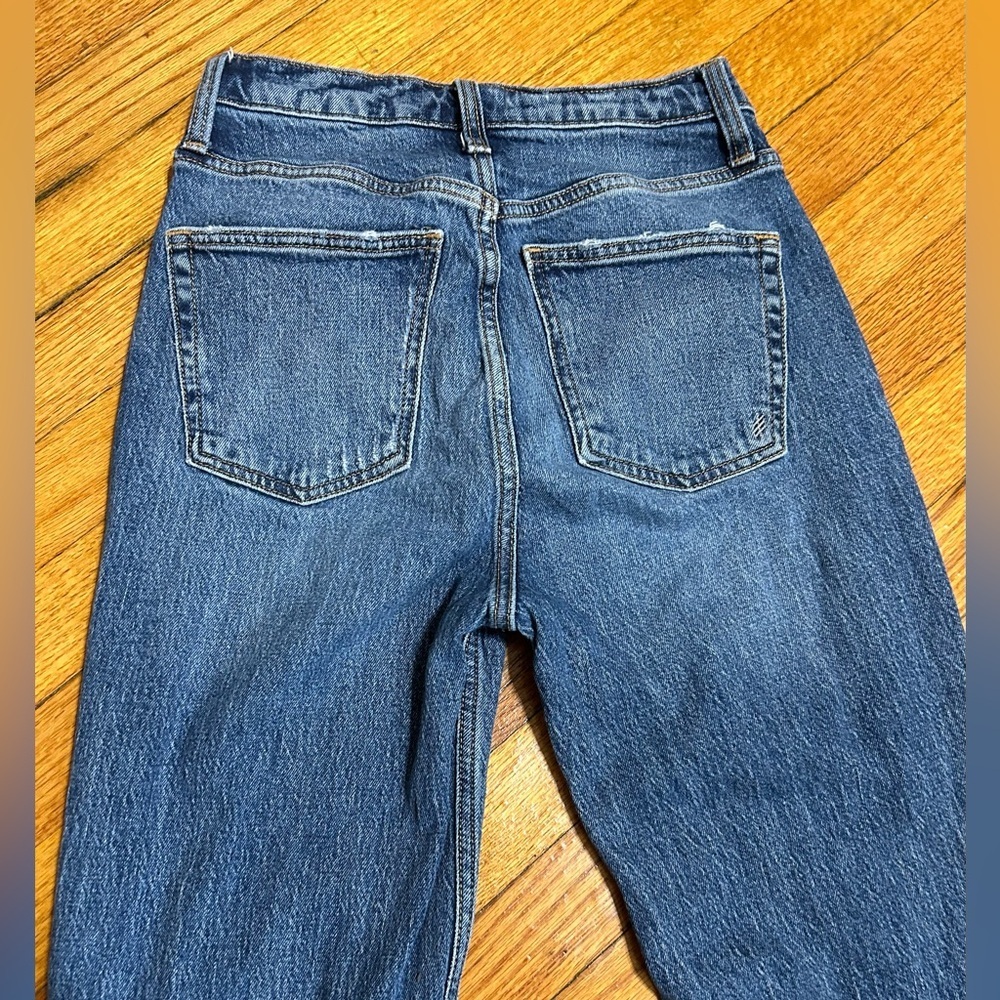 SILVER Highly Desirable High Rise Straight Leg Jeans Size 24 - Picture 9 of 11